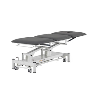 Therapieliege elektrisch, Coinfycare Sofia, Farbe: dunkelgrau, Seitenansicht