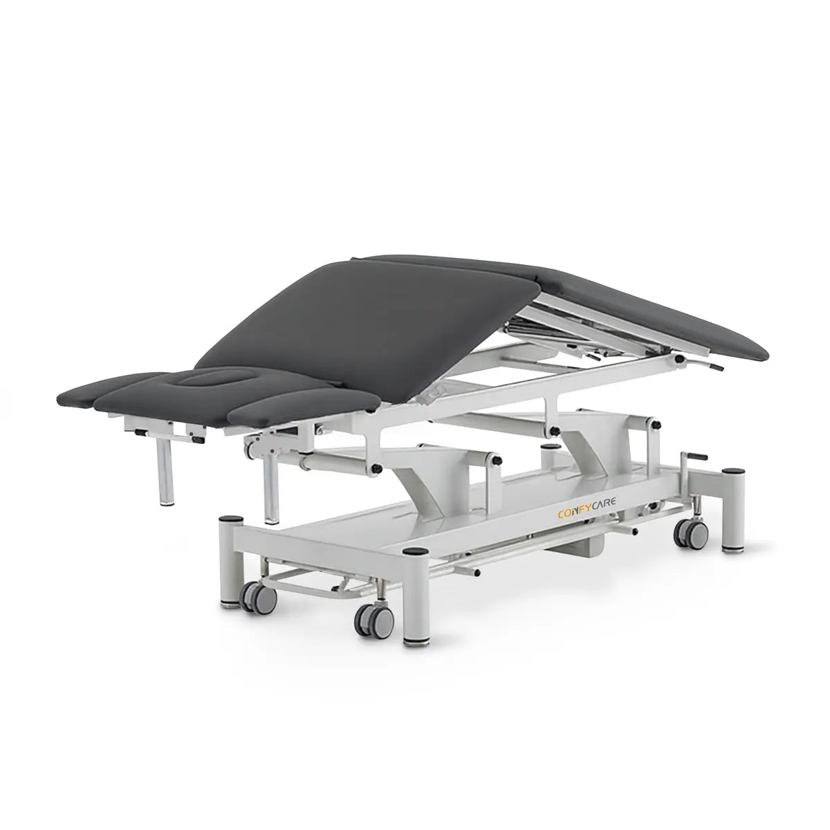 Therapieliege elektrisch, Coinfycare Split, Dachstellung, Farbe: Dunkelgrau