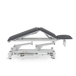 Therapieliege elektrisch, Coinfycare Split, Seitenansicht, Farbe: Dunkelgrau