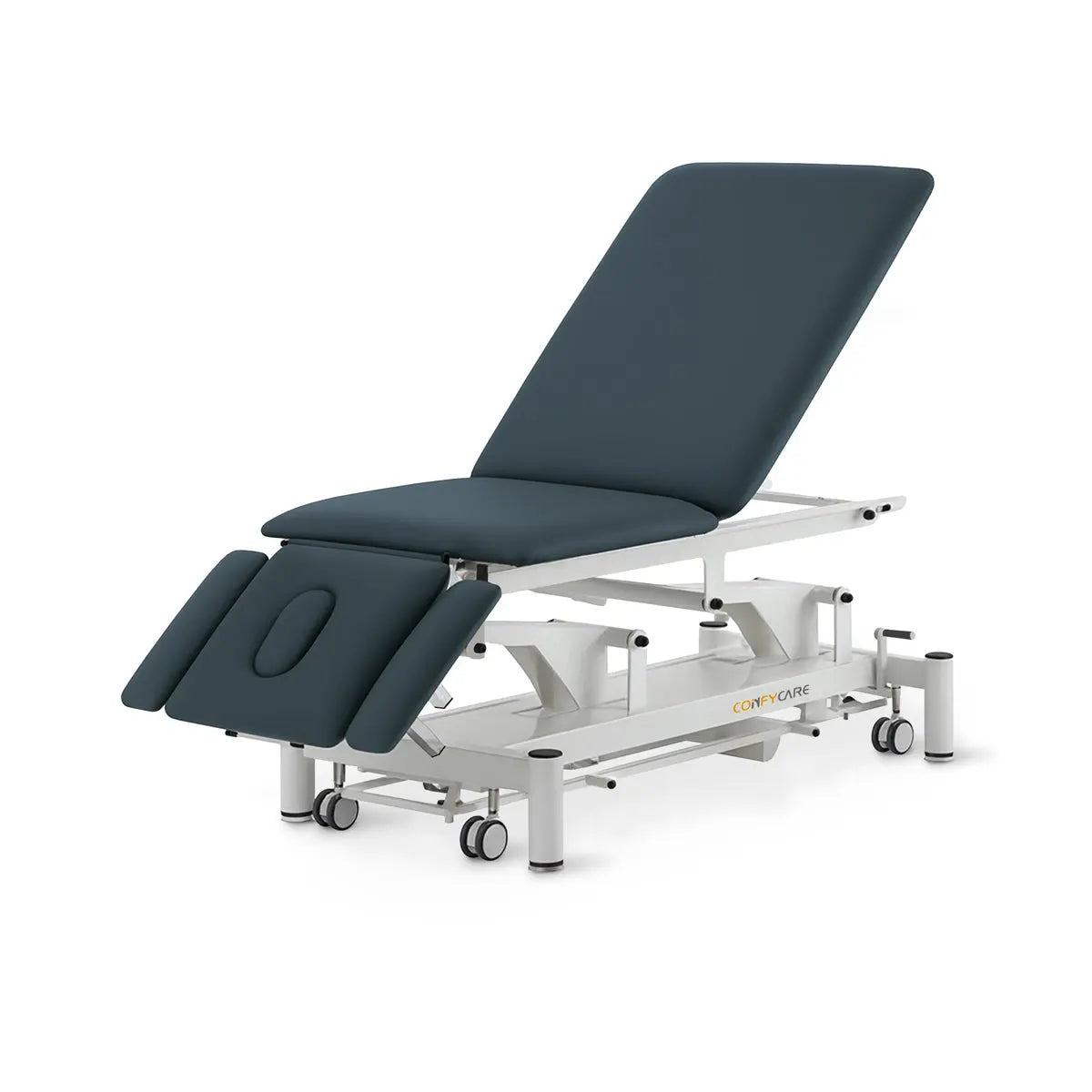 Therapieliege elektrisch, Coinfycare Split, Sitzfunktion, Farbe: Marineblau