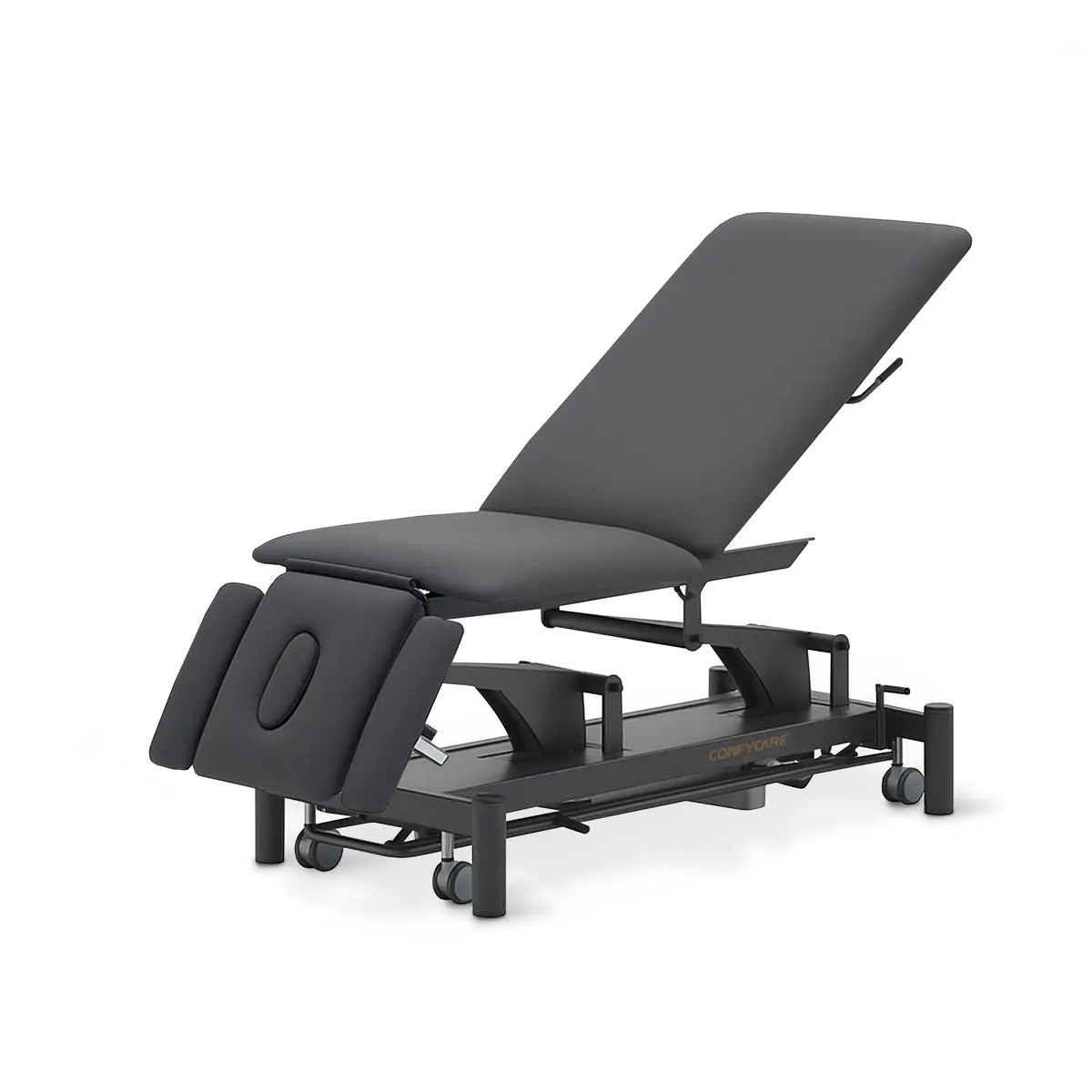 Therapieliege elektrisch, Coinfycare Split, Sitzfunktion, Farbe: Schwarz