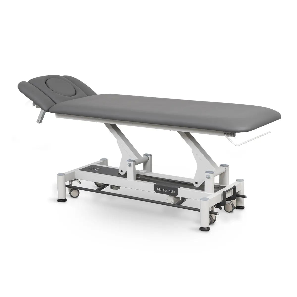 Therapieliege elektrisch, Massunda Smart, Kopfteil positiv, Farbe: Dunkelgrau