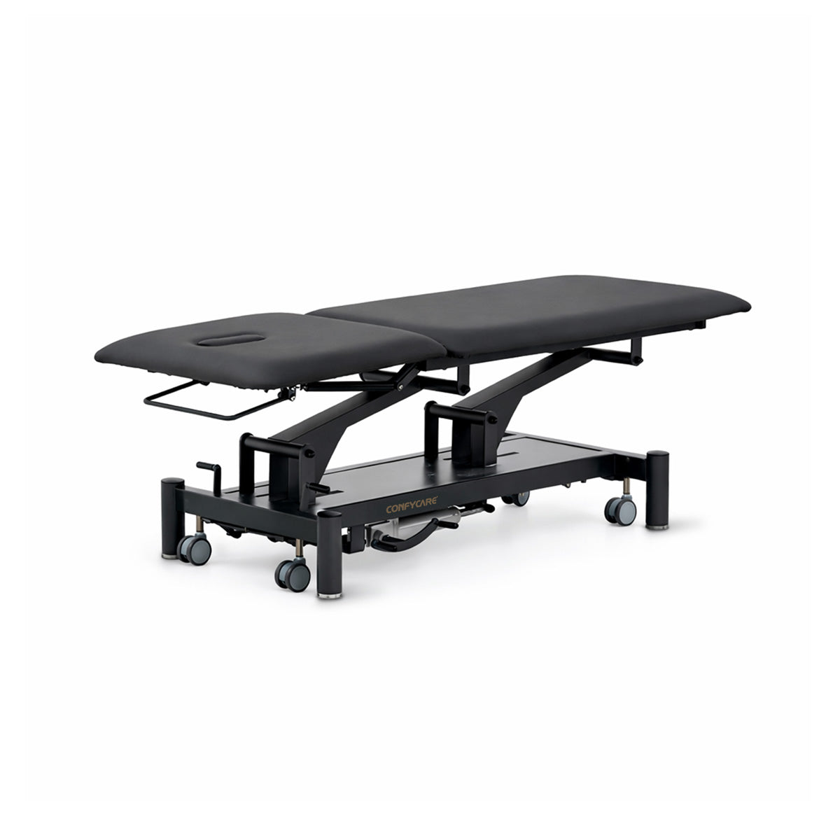 Therapieliege hydraulisch, Coinfycare Dublin, Frontalansicht, Farbe: schwarz
