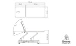 Table de thérapie hydraulique DUBLIN | 2 segments
