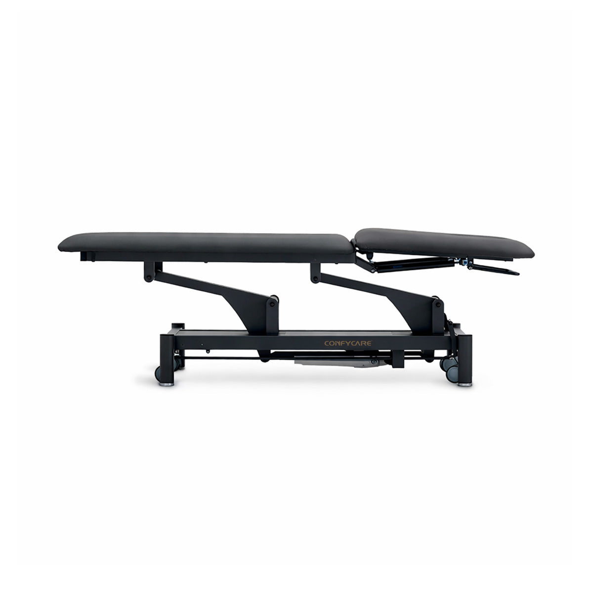 Therapieliege hydraulisch, Coinfycare Dublin, Seitenansicht, Farbe: schwarz