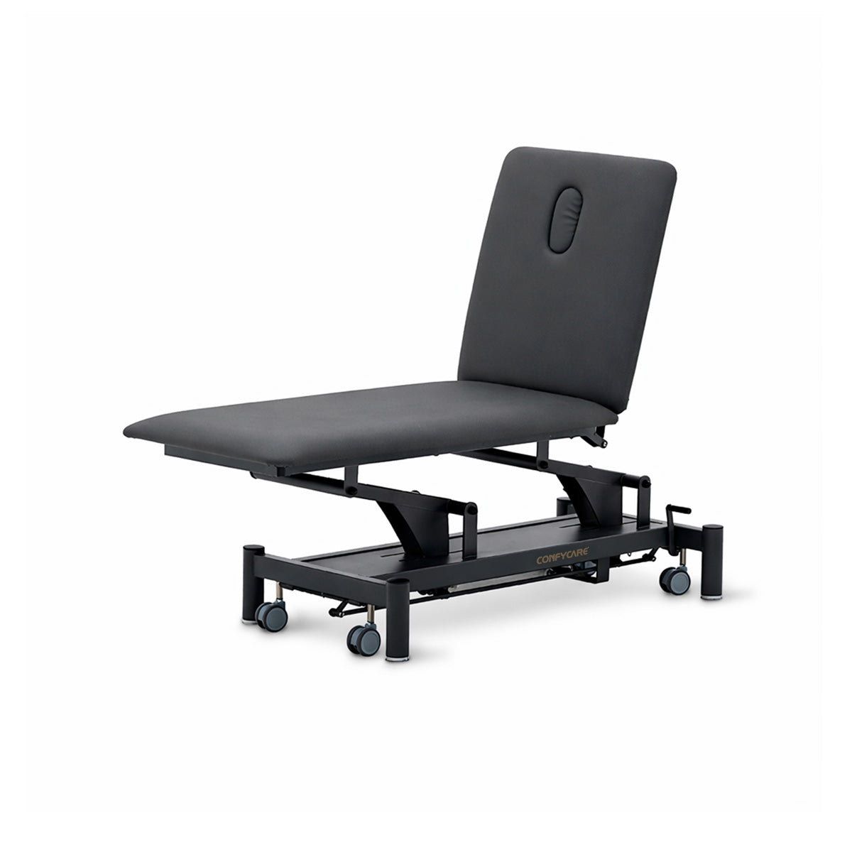 Therapieliege hydraulisch Coinfycare-Dublin Vollansicht, Farbe: schwarz