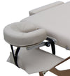 Face pillow for the massage table headrest