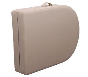 Zen Masage Ware Oval Flattop, mobile Massageliege, Farbe Creme, geklappt