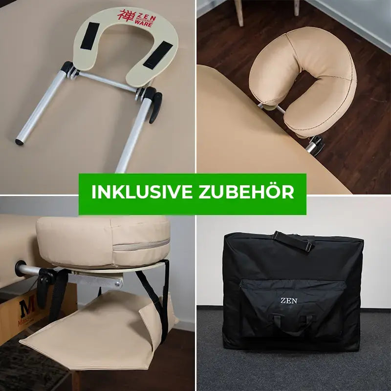 Zen Massage Ware FlatTop, mobile Massageliege, Zubehoer