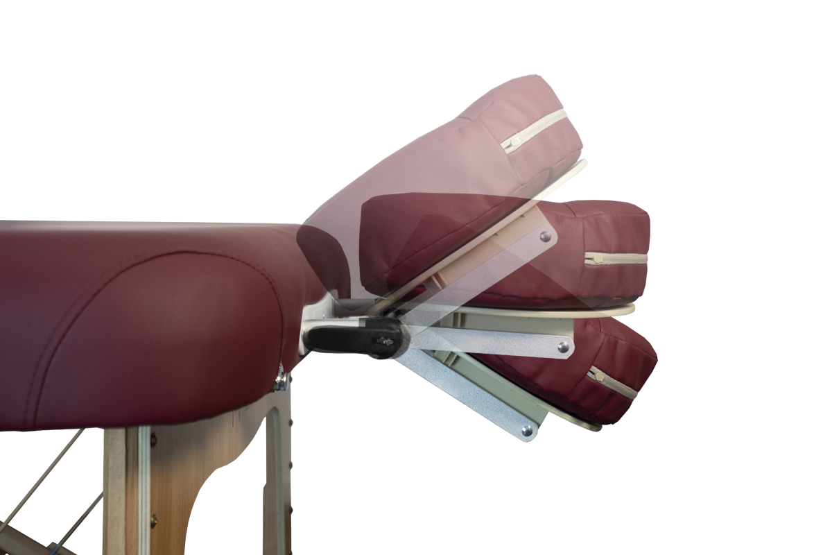 Zen Massage Ware Round Corner, mobile Massageliege, Kopfstuetze Details