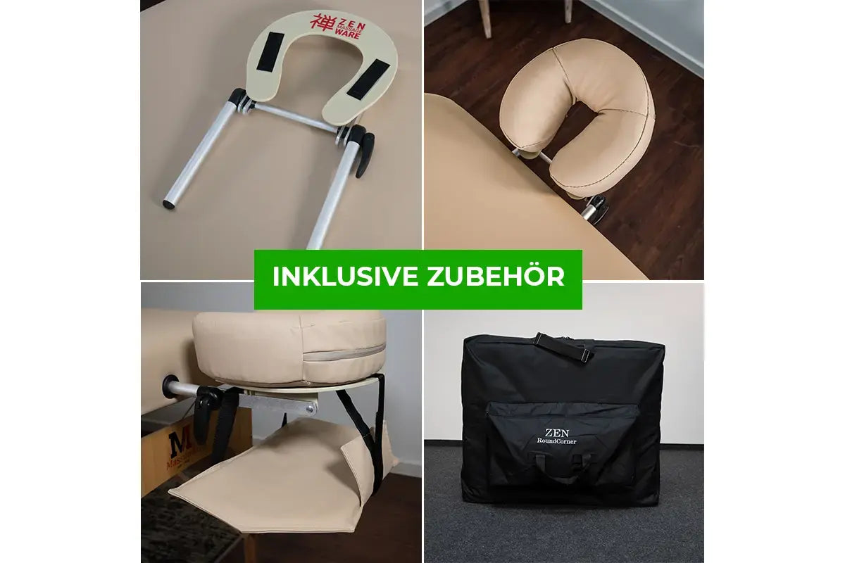 Zen Massage Ware Round Corner, mobile Massageliege, Zubehoer