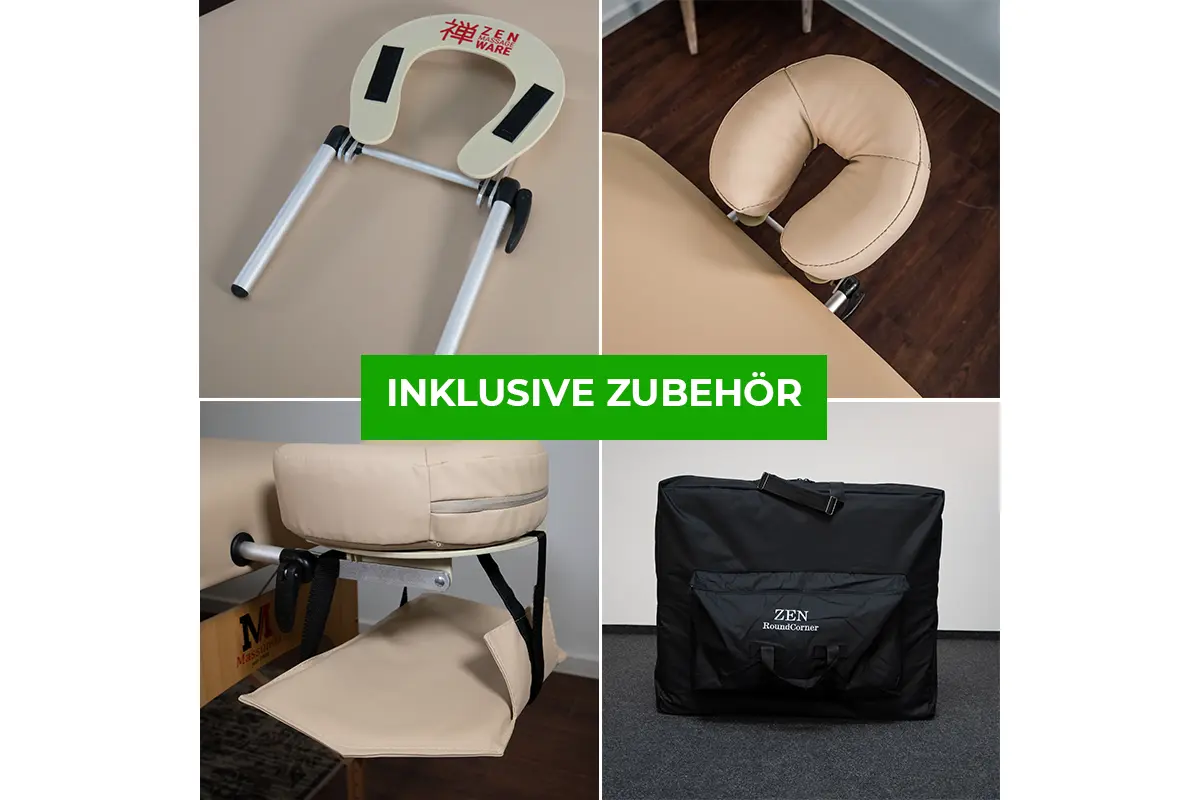 Zen Massage Ware Round Corner, mobile Massageliege, Zubehoer