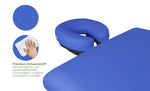 Zen Massage Ware Startup, mobile Massageliege, koenigsblau, Materialdetails