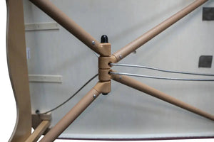 Zen Relax, klappbare Massageliege, Farbe Burgund, Zentralkabel