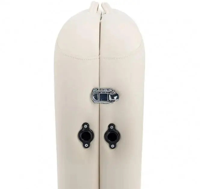 Zen Stronglight, leichte klappbare Massageliege, Farbe Creme, zusammen geklappt