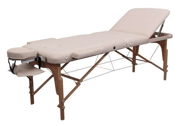 Massageliege-Zen.-Physiotop-anstellbare-Liegefläche-3teilig-farbe-crme