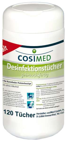 cosiMed Desinfektionstücher | 120 Stk.